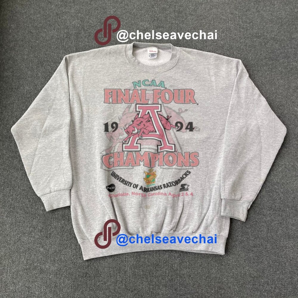 Vintage 1994's NCCA Champions Arkansas Razorbacks Shirt, 90s Razorback Shirt tee